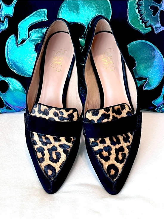 Shoes - Franco Sarto Sansa 2 Leopard Calf Hair Flat Loafers 9.5M